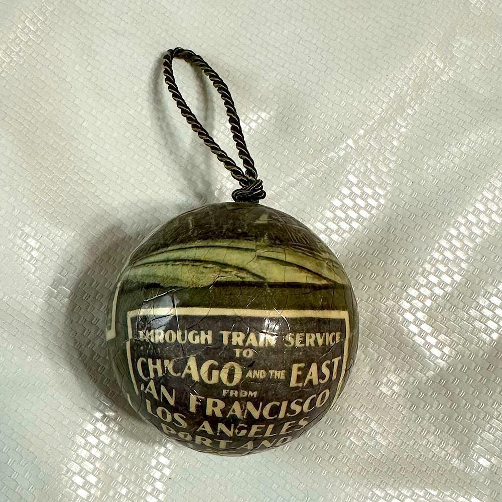 Vintage Barry Patch Reflections 1978 Holiday Ornament Steam Train Cotton themed